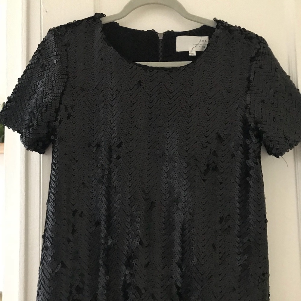 Black Matte Sequined Shirt